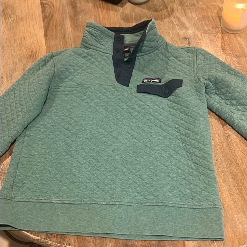 Patagonia Green Quilted Pullover